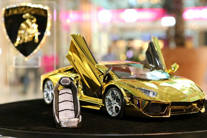 gold lamborghini remote control car