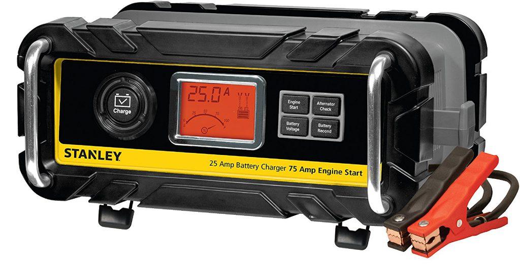 STANLEY BC25BS 25 Amp Bench Battery Charger with 75 Amp Engine Start and Alternator Check