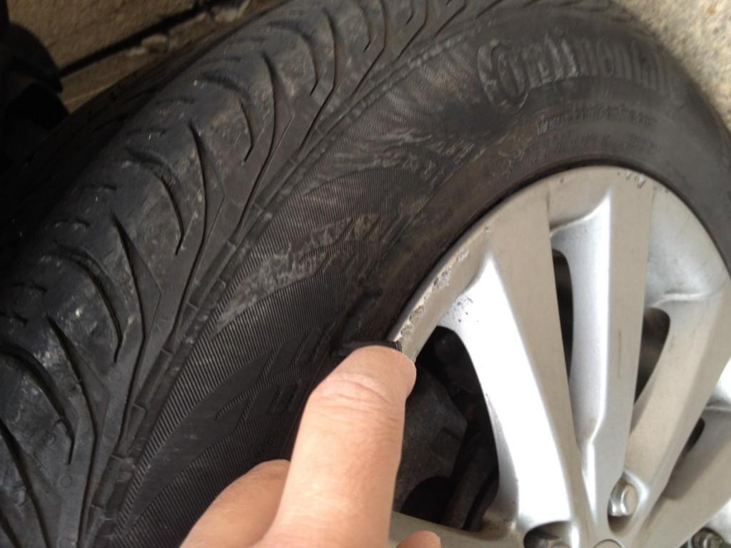 repairing tire sidewall