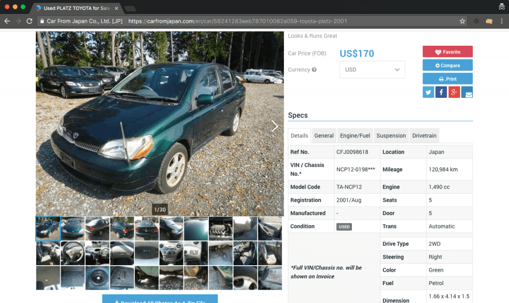 Trusted site provides a lot of car's photo and information to avoid Fraud/Scams