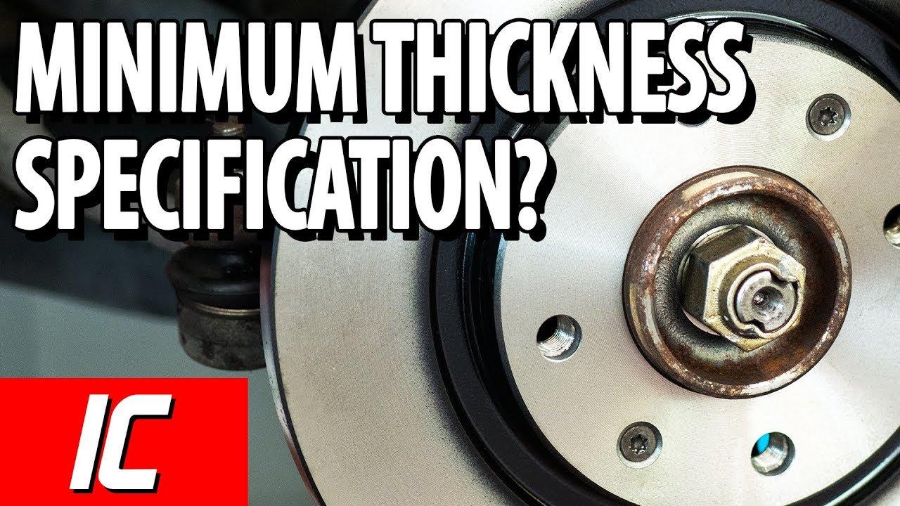 Minimum Rotor Thickness Chart Toyota Tacoma
