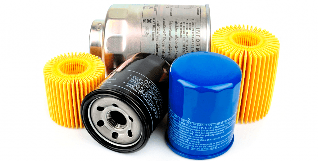 Oil filters for cars' sizes and designs