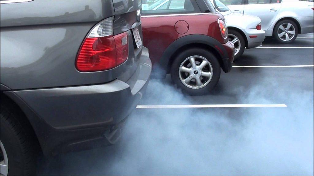 Smoking Vehicle type: Blue exhaust smoke 