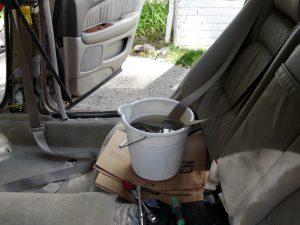 Seat belts cleaning
