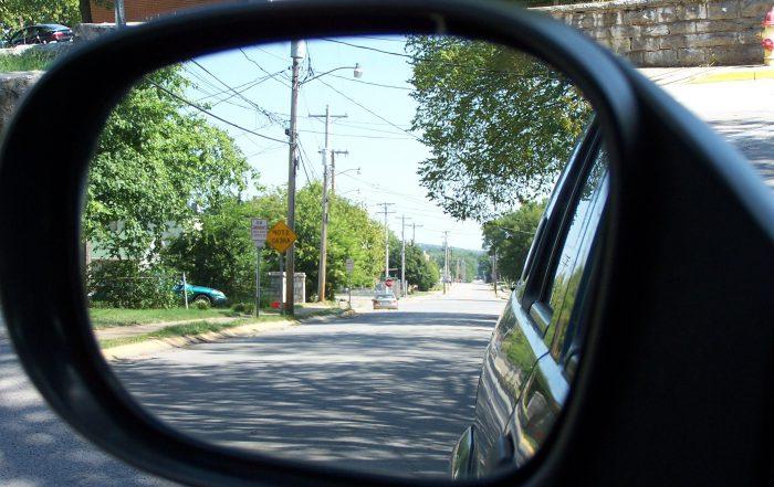 car rear mirror