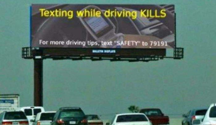 Texting Funny Caution