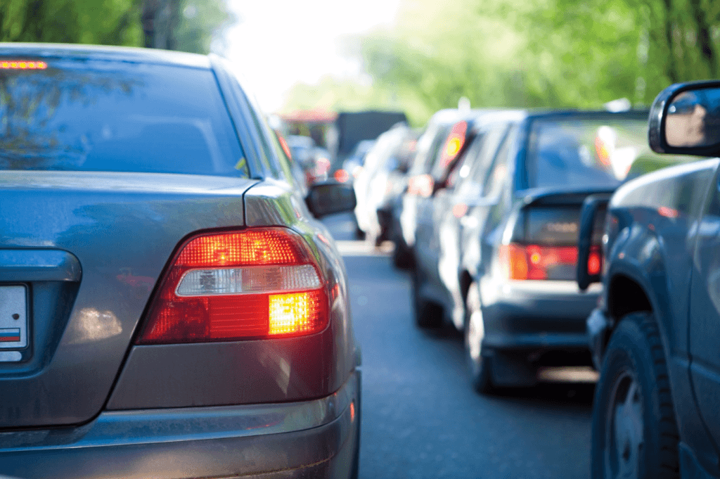 Driving tips in heavy traffic