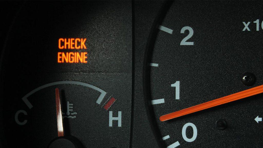 The check engine light will glow if there are any kinds of leaking emissions