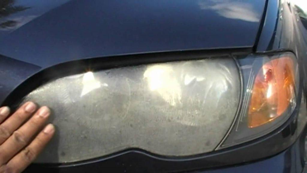 clean car headlights
