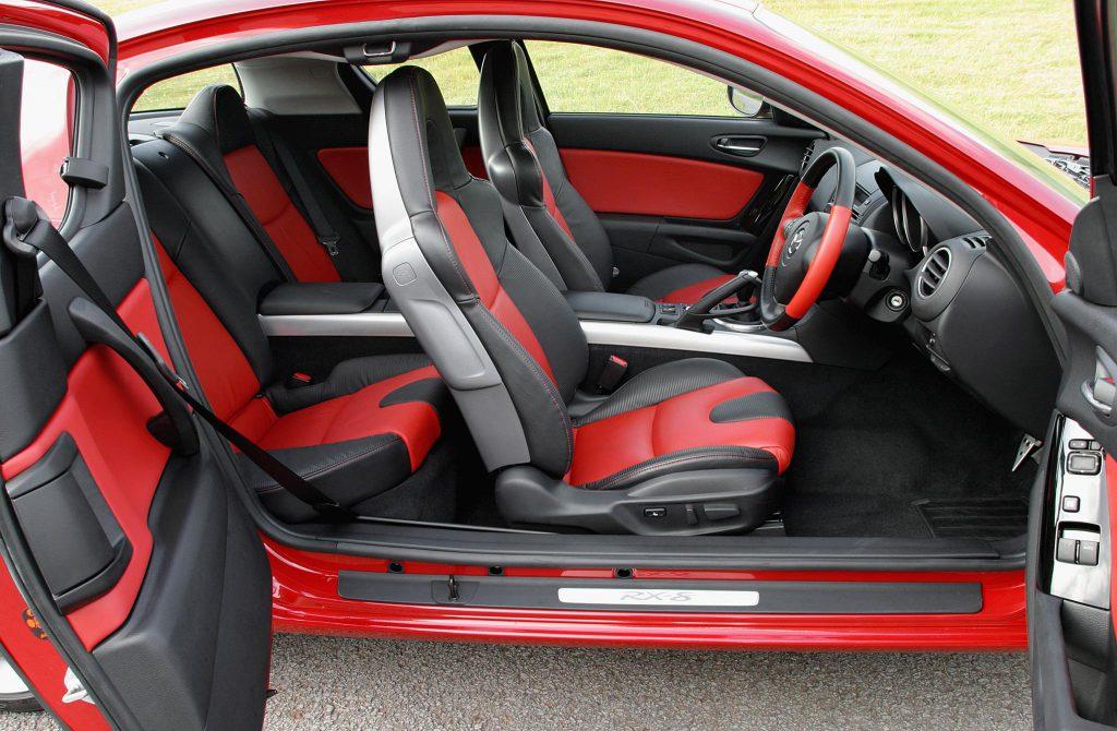 Mazda RX8 is equipped with suicide doors
