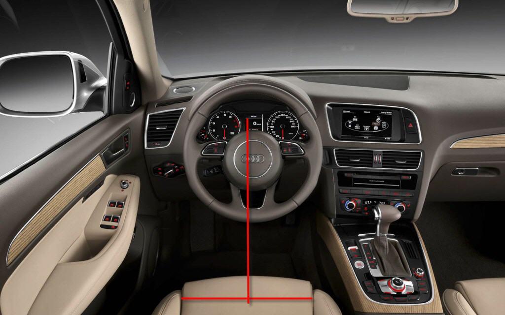 off centre steering wheel