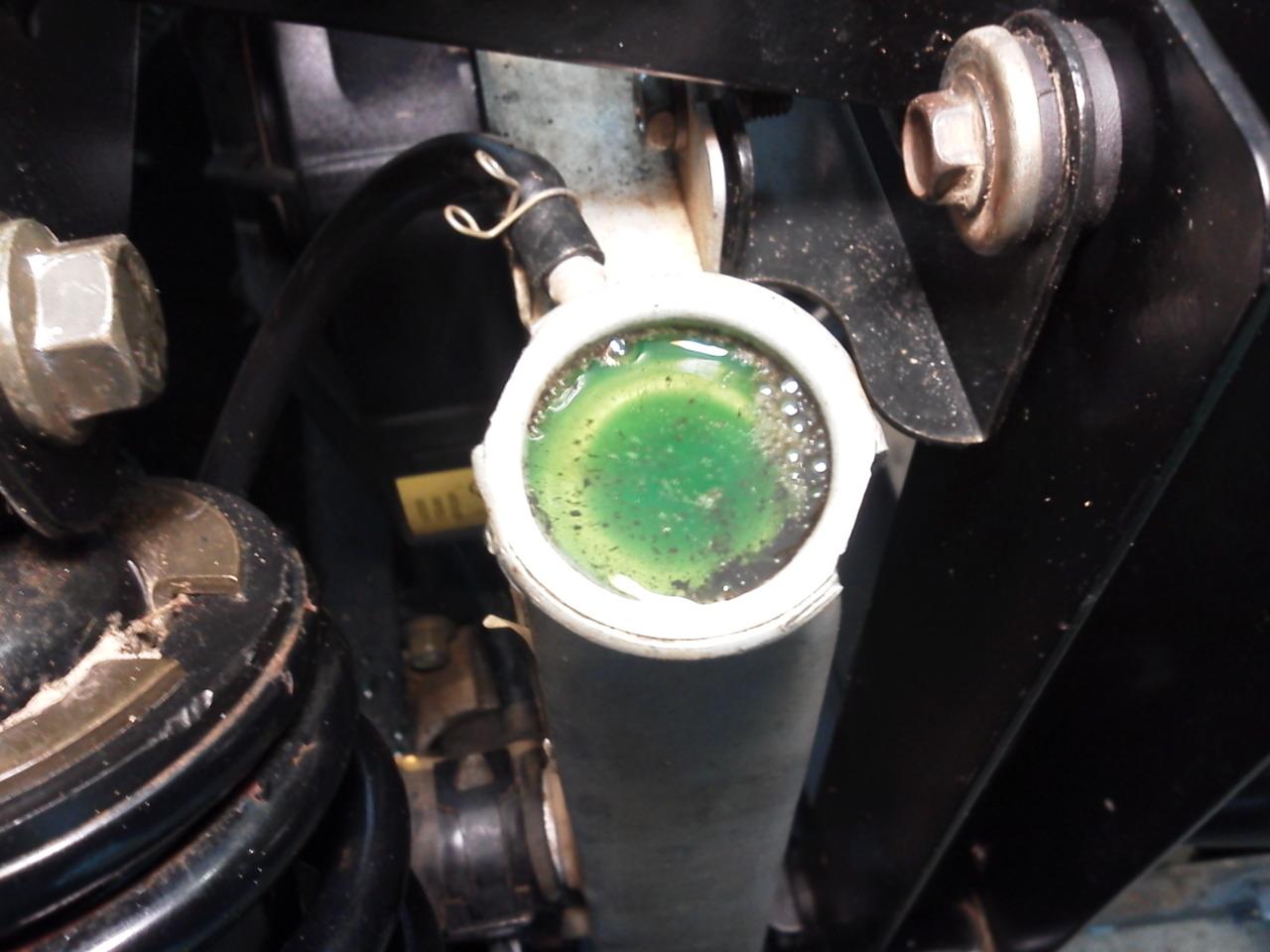 Coolant in engine oil 