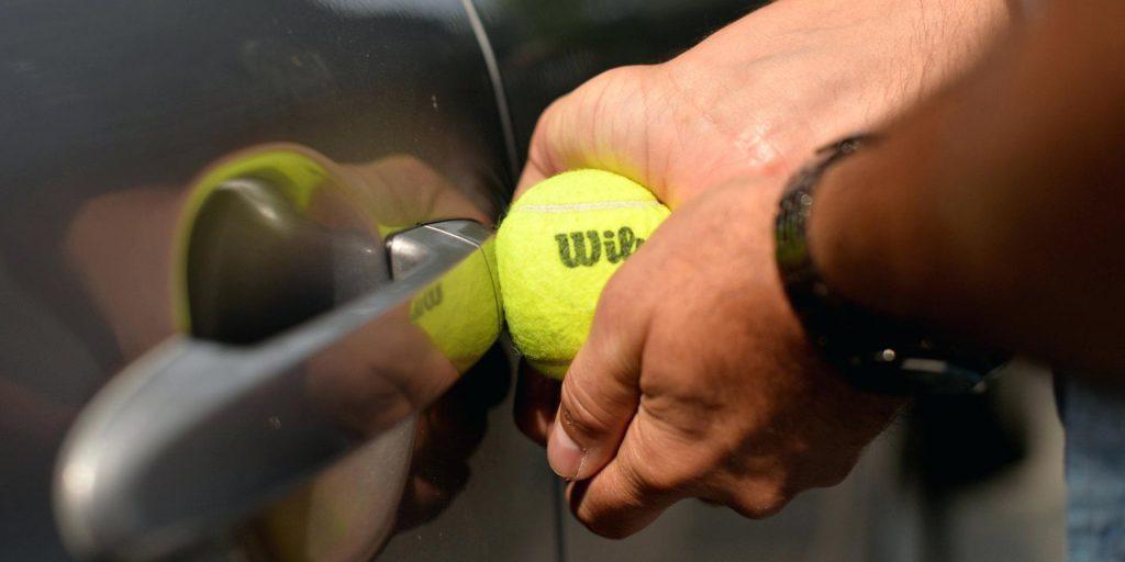 Take a look to Unlock car with tennis ball