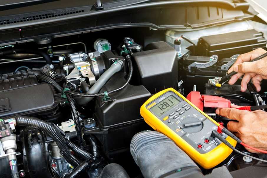 Multimeter test deals car battery