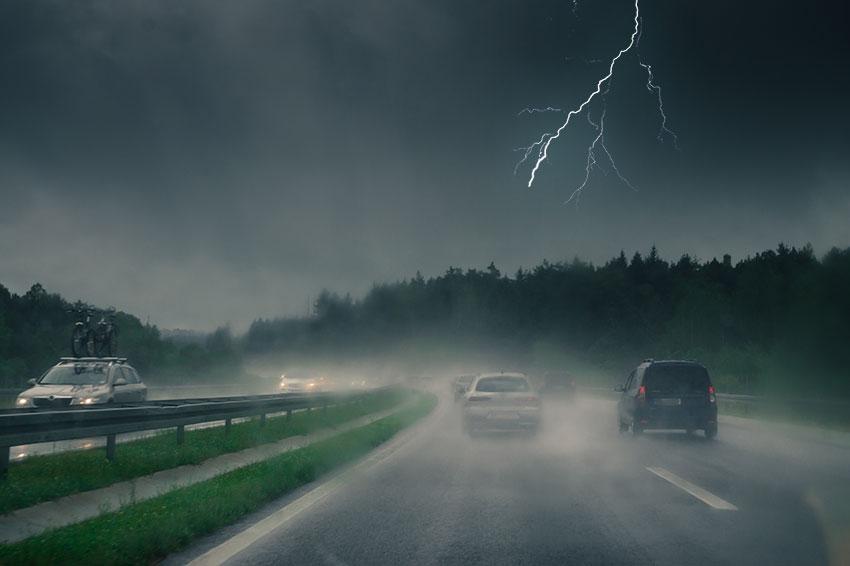 driving in a thunderstorm