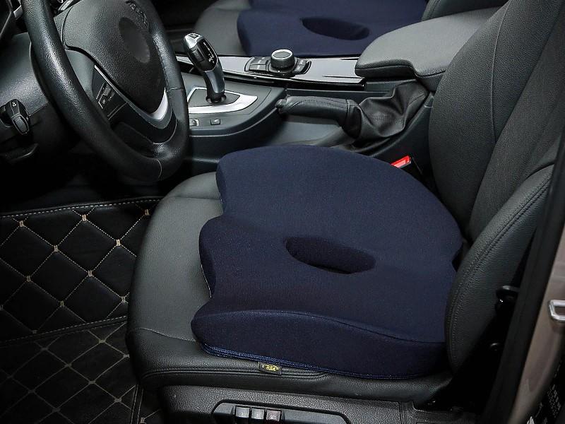 Motor Trend Cooling Car Seat Cushion with Memory Foam, Made with Orthopedic Gel for Maximum Coccyx Comfort & Back Pain Relief, Ideal Office Chair