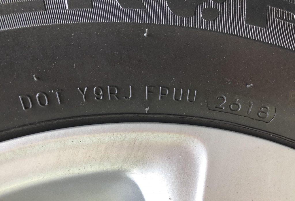 car tire DOT number