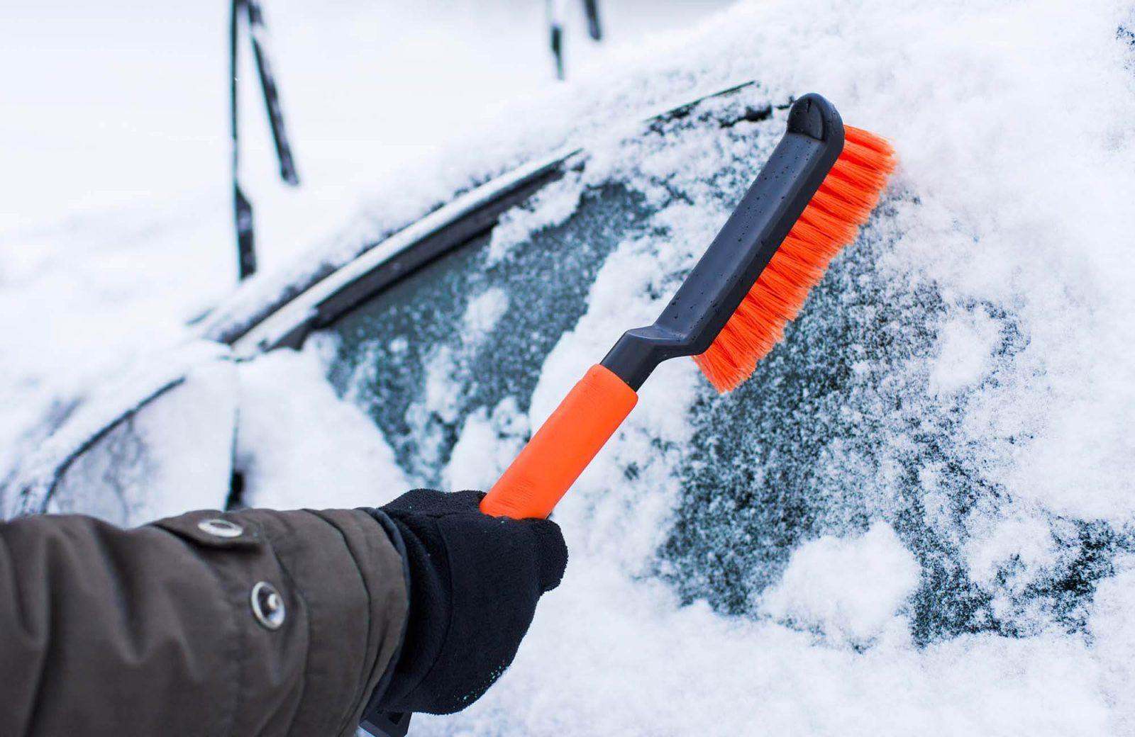 winter car ice scraper