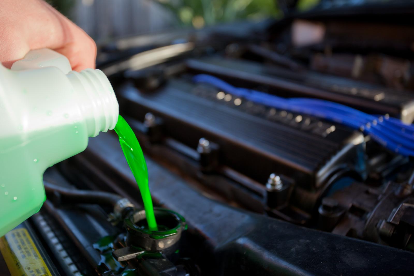 change car antifreeze to winterize