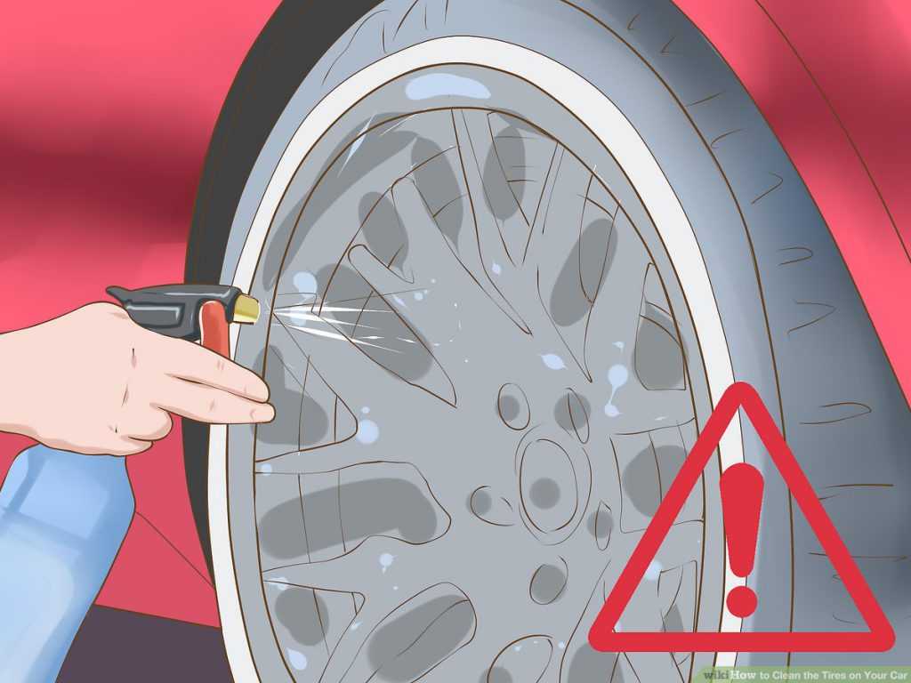 how to clean tires