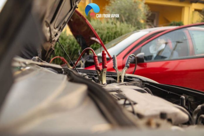 jumpstarting a car