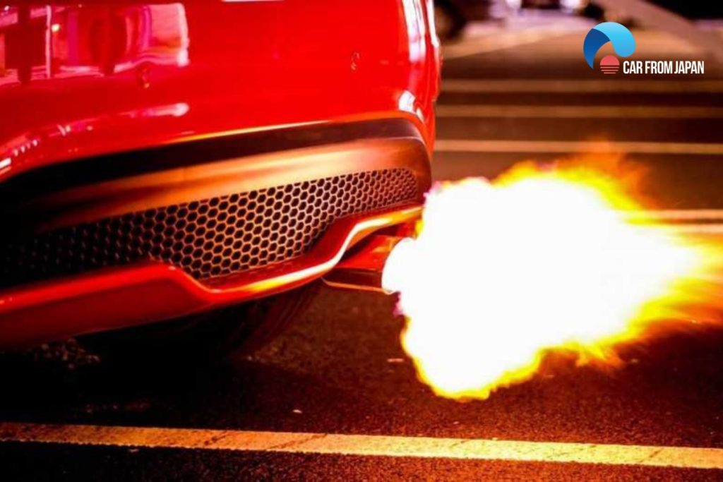 how do you make flames come out of your exhaust