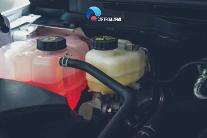oil in coolant reservoir