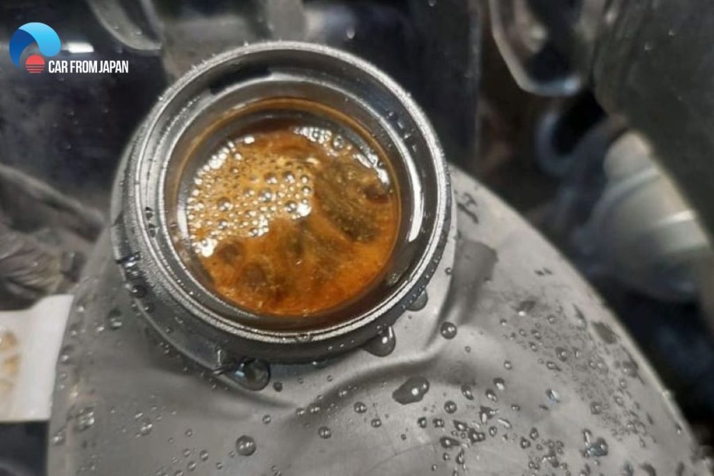 oil in cooling system