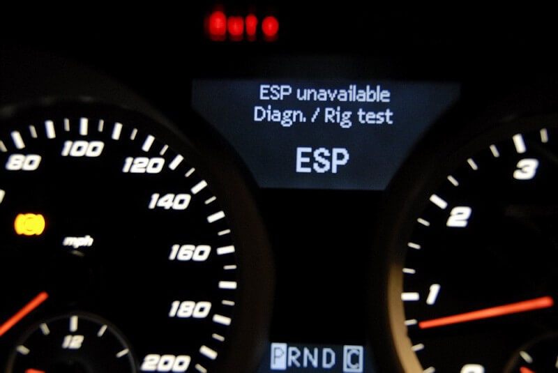 Where is the Esp Reset Button on a Mercedes  