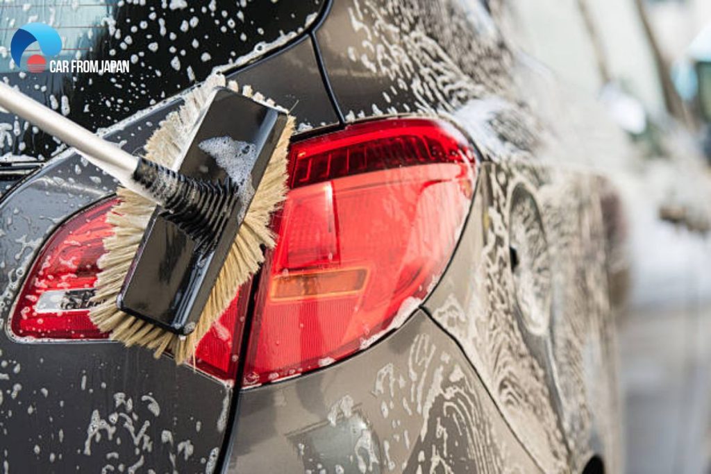 wash a car