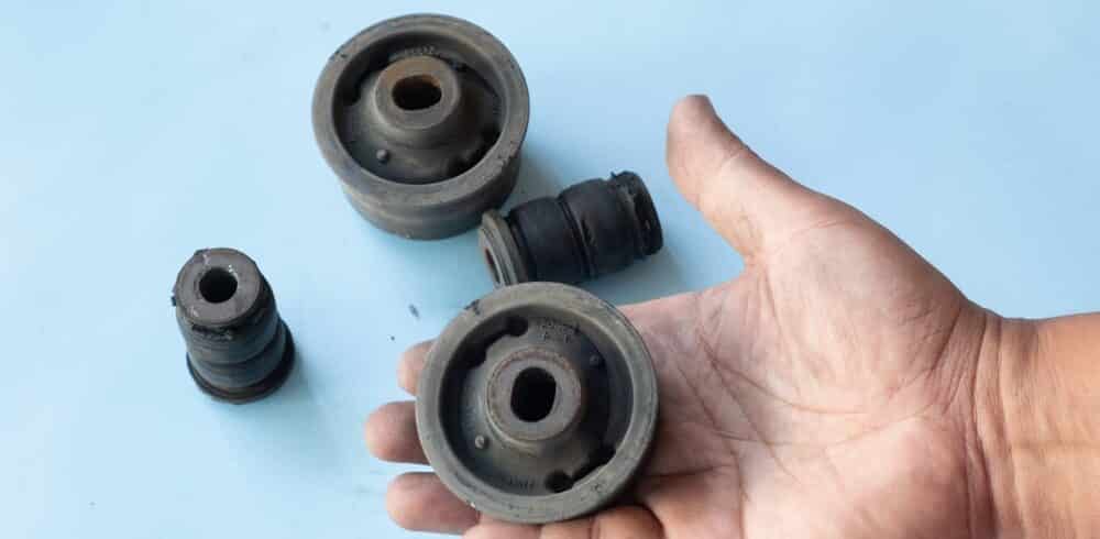 worn control arm bushing