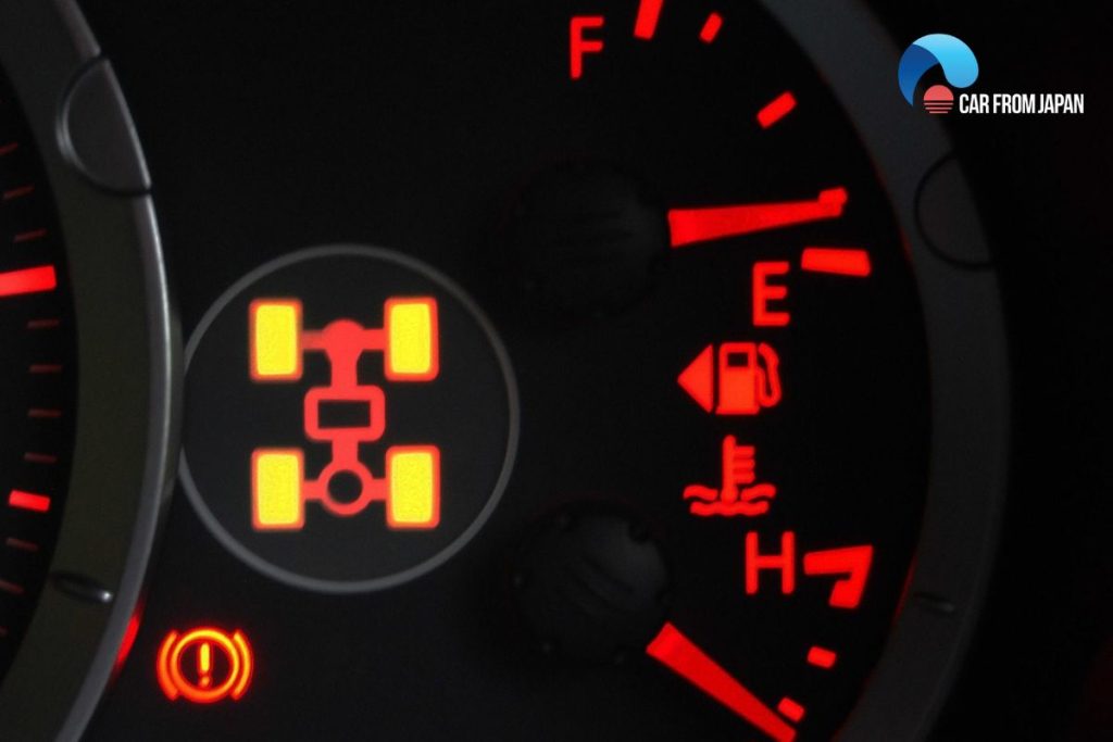 4WD warning light flashes