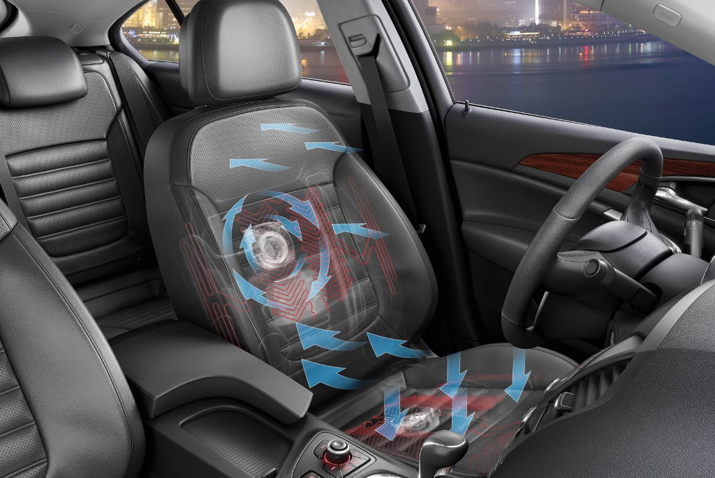 heated, cooled and ventilated car seats