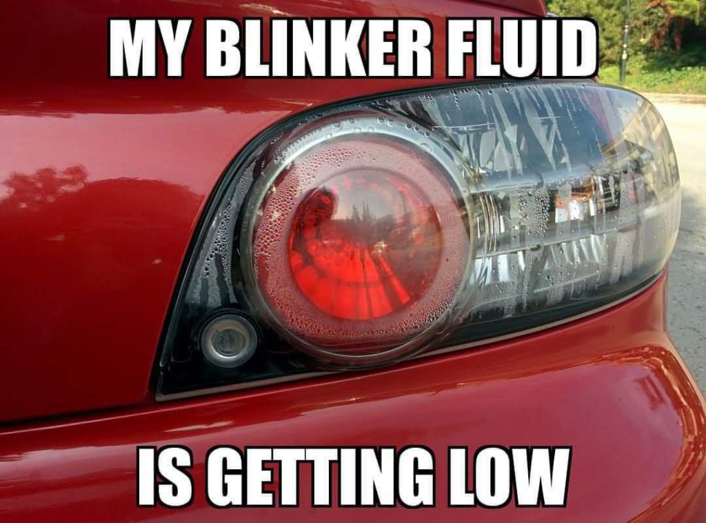 Blinker shop fluid prank