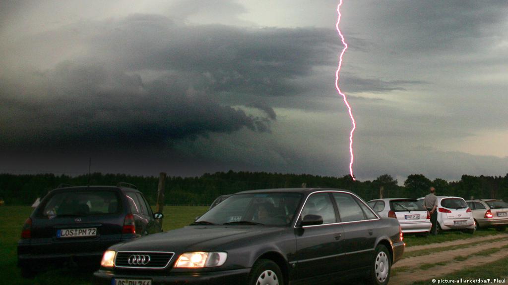 car struck by lightning damage;