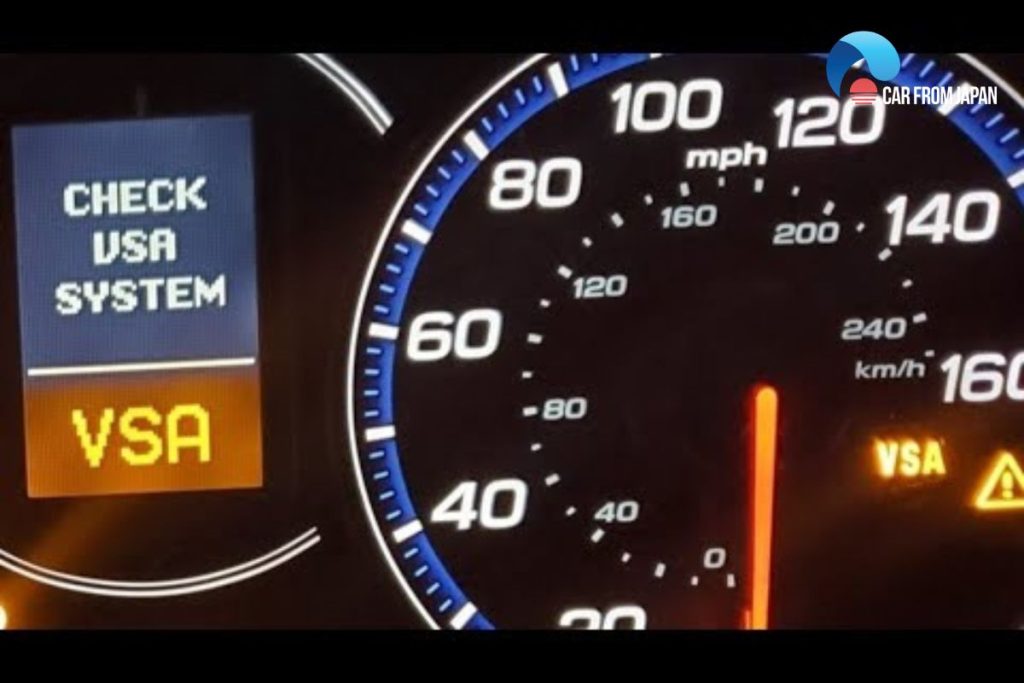 vsa system faulty sensor