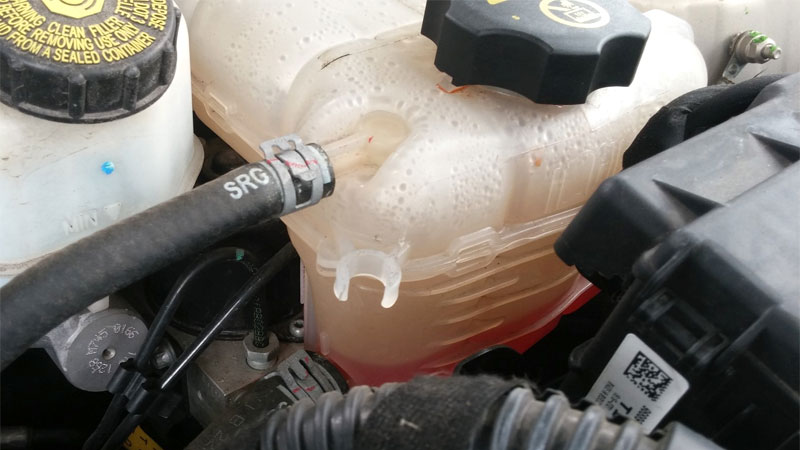 Why is my coolant reservoir boiling