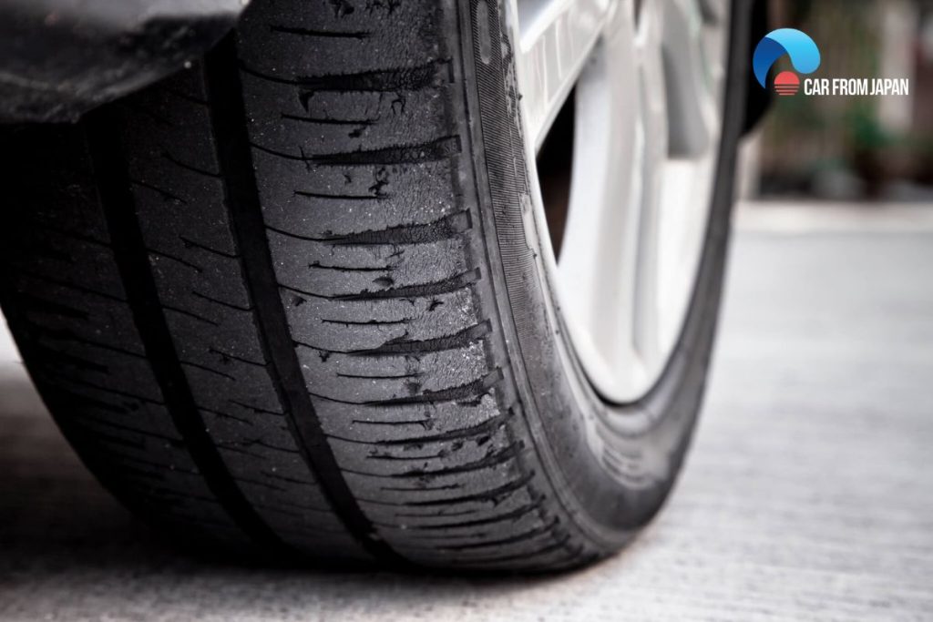 worn out tires