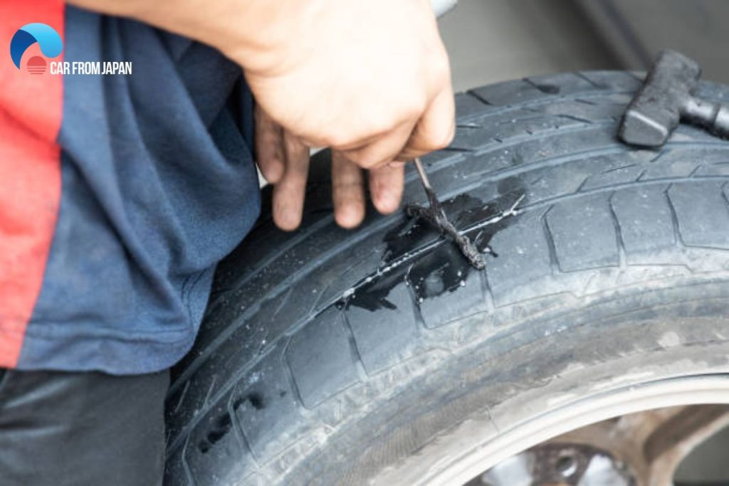 how close to the sidewall can a tire be patched