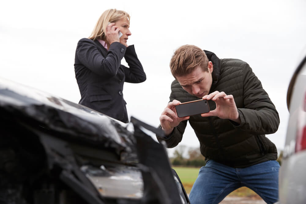 take picture of a car accident