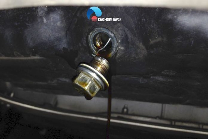 oil leaking from drain plug
