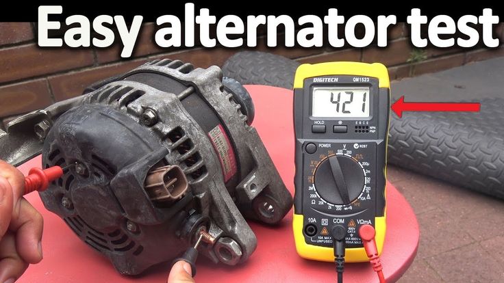 Faulty alternator