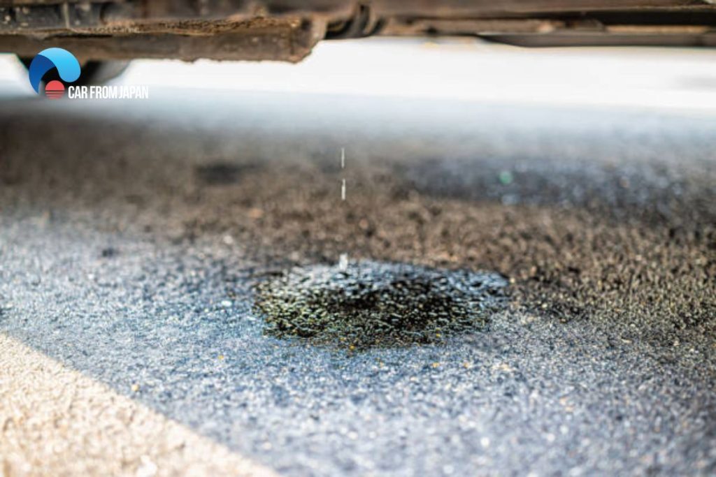 car leaking water from underneath