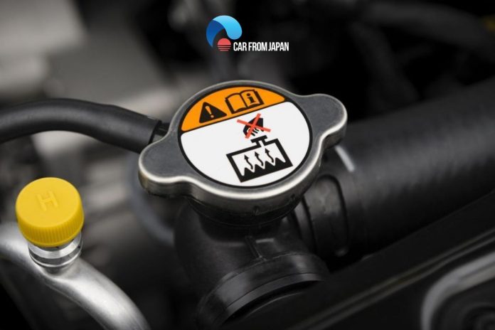 overfilled coolant reservoir