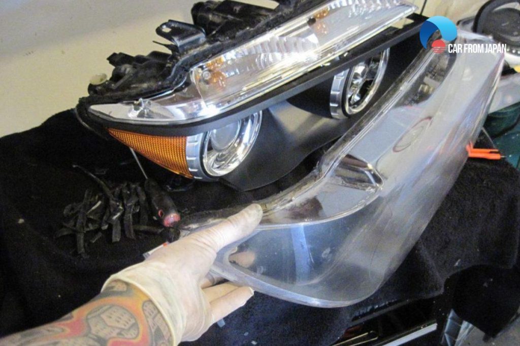 how do you clean the inside of a headlight