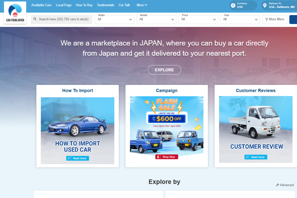 japan export cars