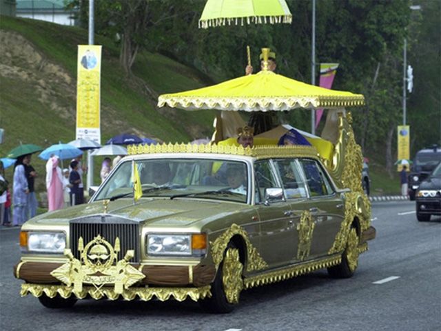 24-Carat Gold Plated Rolls Royce
