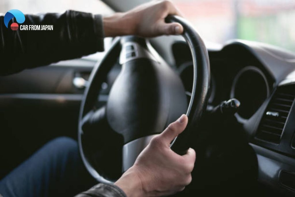 hard to steering wheel