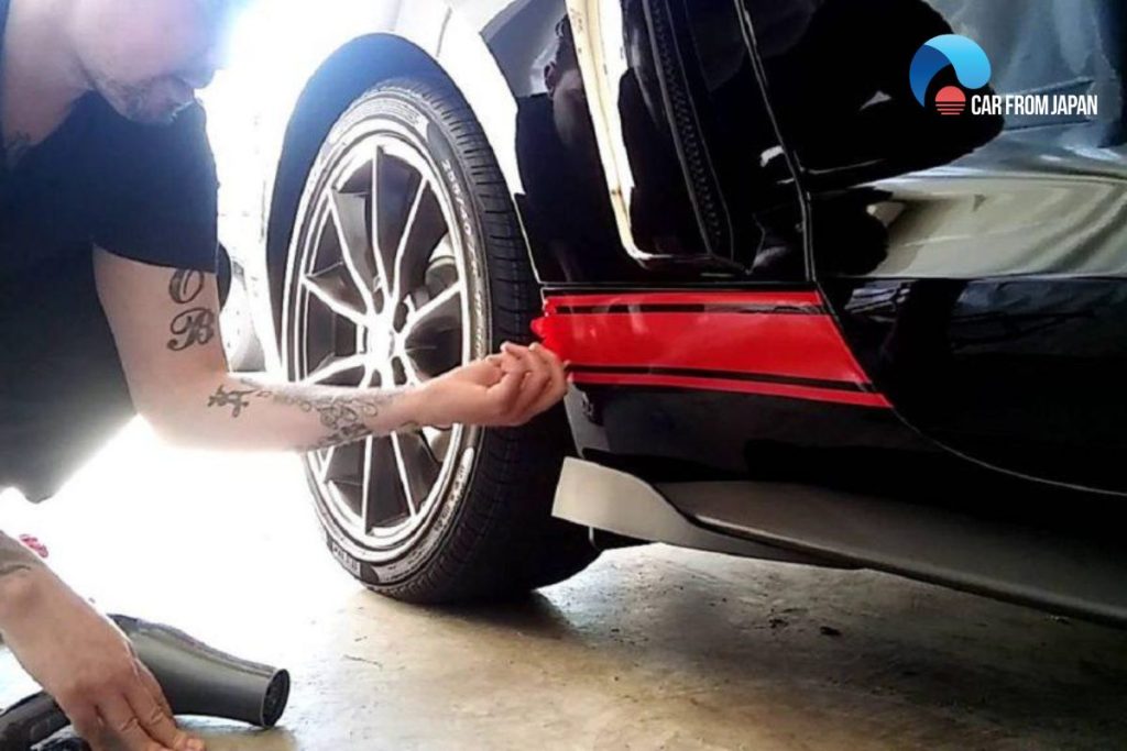 how to remove a pinstripe from a car