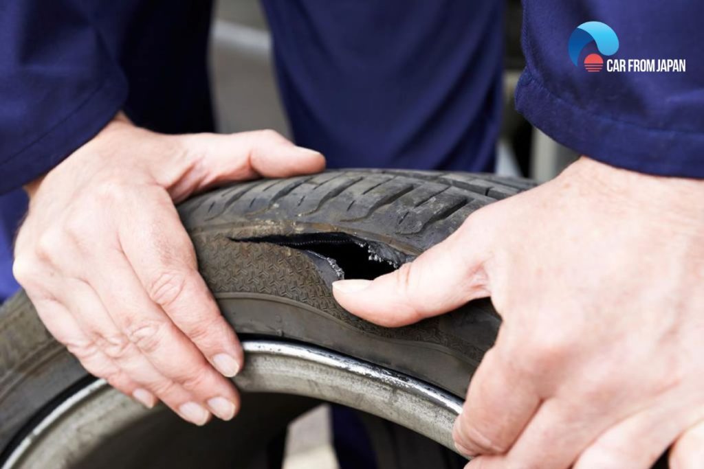 tyre cracks in sidewall
